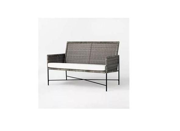 Midway Metal Patio Loveseat - Black Threshold™ designed store with Studio McGee