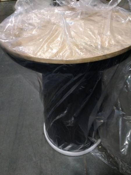 Gino turned deals drum accent table