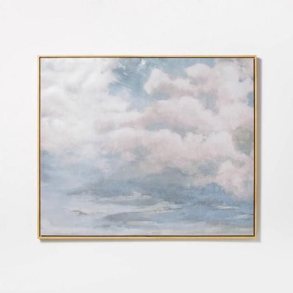 *NEW* 36” x 30” Clouds Framed Wall Canvas online - Threshold Designed With Studio McGee