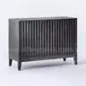 Thousand Oaks Wood Scalloped 2 Door Cabinet Black - Threshold designed with Studio McGee