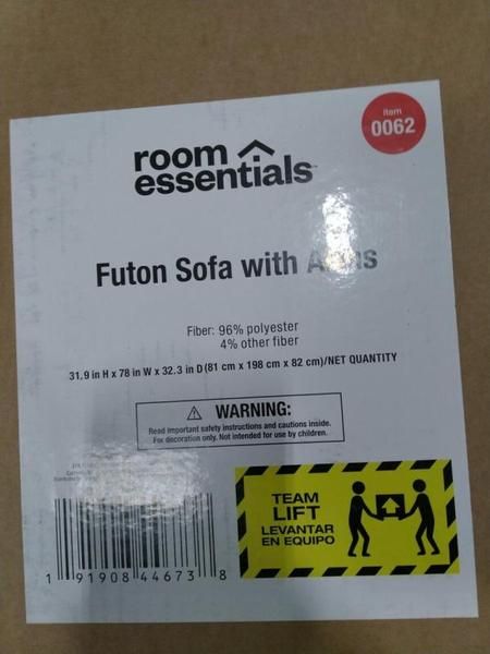 Room essentials futon instructions discount