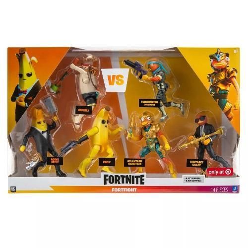 Fortnite Team Fishstick vs Team Peely Action Figures 6pk Target Exclusive AllSurplus Cincinnati