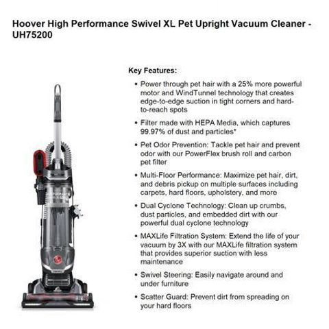 uh75200 hoover