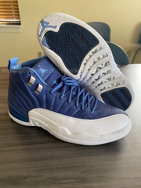 NIKE AIR JORDAN RETRO 12 XII 130690 404 MENS SHOE SIZE 9.5 INDIGO FRENCH BLUE GovDeals