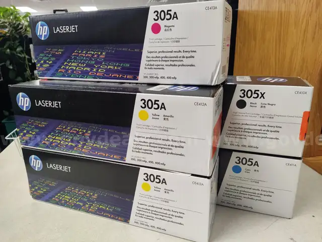 HP Laserjet printer toners 305A 305X