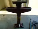 Air over hydraulic pump with ram