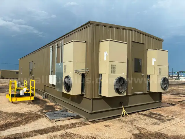 Saltwater Disposal Skid, Enclosed, 40,000 BPD, 1500 PSI, Power Service, UNUSED