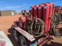 BOP Accumulator/Closing Unit, w/8-Tank Hydraulic System, Trailer Mounted, Qty 1