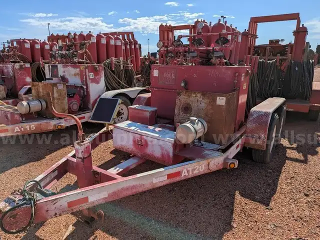 BOP Accumulator/Closing Unit, w/8-Tank Hydraulic System, Trailer Mounted, Qty 1