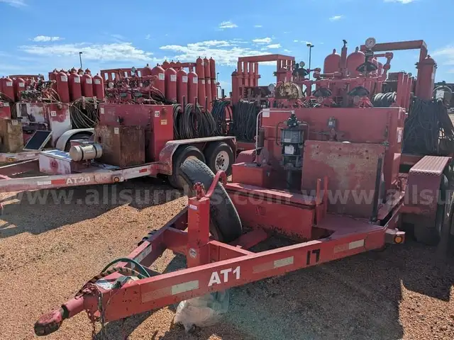 BOP Accumulator/Closing Unit, w/8-Tank Hydraulic System, Trailer Mounted, Qty 1