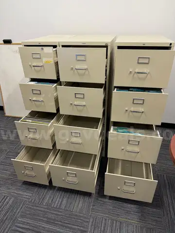 Lot of 3 File Cabinets