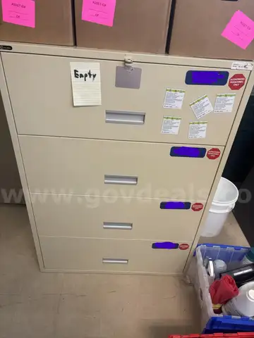 Lot of Office Equipment and Four Drawer Cabinets