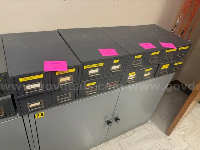 Grey Two Drawer Units *empty*