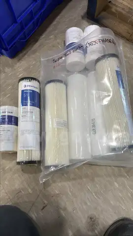 Lot of 8, Various Sized Pentair Filters