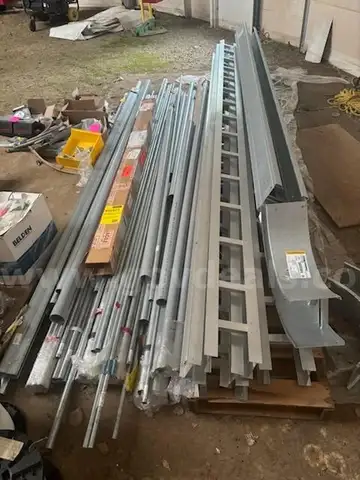 Lot of Cable Trays, PVC Piping, and Misc. Metal Piping
