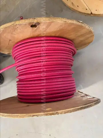 Fire Alarm Tech Cable, 3 Conductor, 16AWG, Solid, PVC Red Jacket, AIA 300V