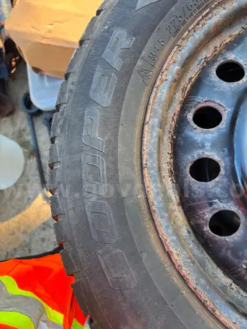 Set of 4, Cooper 225/65R17 Tires on Rims