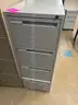 2 Side Tables, 2 Waiting Room Chairs and a 4 Drawer Filing Cabinet *No Key*