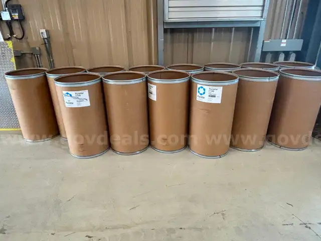 Lot of 14, Empty Cardboard Barrels