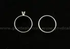 14K White Gold 2Pc Wedding Set With Diamond, 7.4 Grams