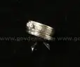 14K White Gold 2Pc Wedding Set With Diamond, 7.4 Grams