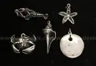 5 Retired James Avery Sterling Silver Nautical Design Charms/Pendants, 38.0G