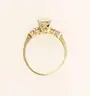 Vintage 14K Yellow Gold Engagement Design Ring With Diamonds, 2.5 Grams