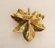 14K Yellow Gold Maple Leaf Design Pin/Brooch, 12.6 Grams