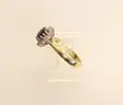 14K Yellow Gold Ring With Sapphire &#x26; Diamond&#x27;s, 3.6 Grams