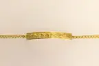 20K Yellow Gold Phoenix/Dragon Design ID Type Bracelet, 8.2 Grams