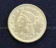 Graded 1906 U.S. $2.50 Liberty Head Gold Coin, 4.1 Grams