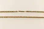 14K Yellow Gold Double Link Design Necklace, 18.8 Grams