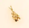 14K Yellow Gold Nugget Design Pendant, 2.4 Grams