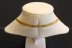23K Yellow Gold Graduated Mesh/Fringe Design Necklace, 60.1 Grams