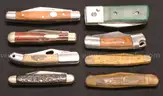 24 Assorted Brand Pocket Knives &#x26; 1 Straight Edge Razor