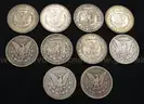 10 Silver U.S. Morgan Dollar Coins