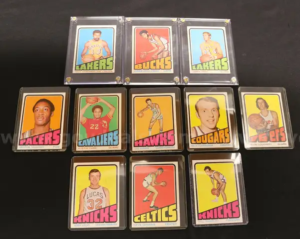 17 Assorted 1971- 1972 Topps Basketball Cards