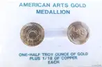 2-1980 U.S. Mint 1/2 Oz Gold Commemorative Arts Medal Marian Anderson