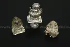 21 Assorted Sterling Silver Hindu Idols &#x26; 9 Silver Pedestals, 992.3 Grams Total