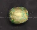 18K Solid Yellow Gold Egg, 181.9 Grams, 1 Brass &#x26; Clear Egg
