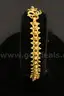 24K Yellow Gold Articulated Design Bracelet, 18.2 Grams