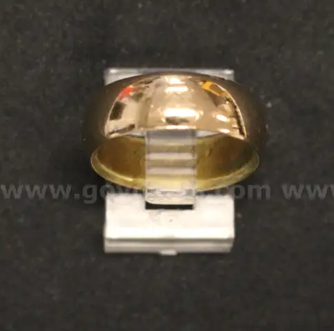 18K Yellow Gold Plain Band Design Ring, 10.0 Grams