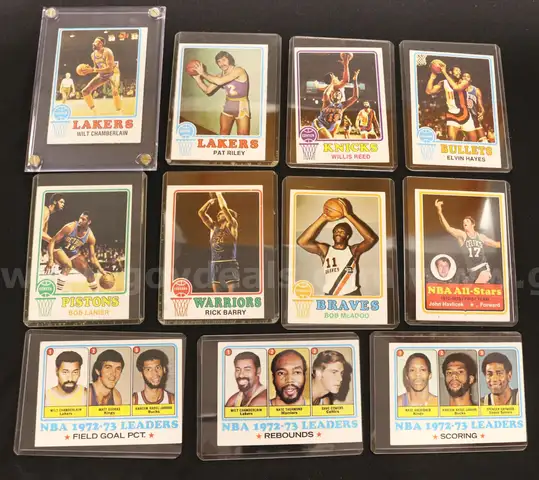 33 Assorted 1973 Topps Basketball Cards