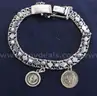 Gold 1918 Dos Y Medio Peso/1865 Emperio Coins On 10K Y/G Bracelet, 22.0 Grams