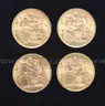 4 Assorted Year British Gold Sovereign King George V Coins, 31.6 Grams