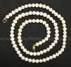 Pearl Necklace &#x26; Bracelet With 14K Yellow Gold Clasps