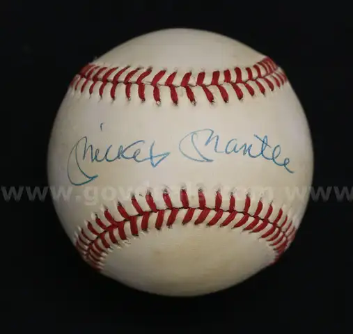 Rawlings Mickey Mantle Autographed Baseball