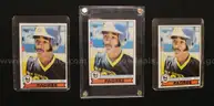 10 Assorted Topps Padres and Pirates Baseball Cards Including Clemente, Winfield