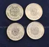 4- 1945 Mexico Dos Pesos Coins, 6.6 Grams