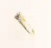 Vintage 14K Yellow Gold Engagement Design Ring With Diamonds, 2.5 Grams